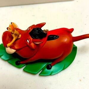 Disney Vintage Christmas Magic Pumba and Timon Ornament